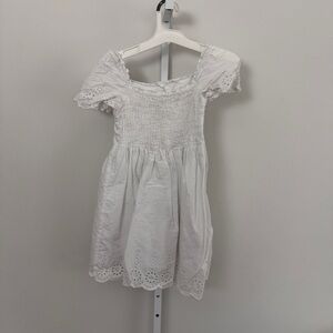 H&M Charming White Eyelet Kids Dress size 8-10‎